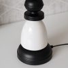 Liam lampshade 05 min | آباژور رومیزی سرامیکی فلزی مدل لیام رنگ سفید مشکی