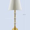 lampshade 1 | آباژور رومیزی سرامیکی سفید طلایی مدل نکسوس