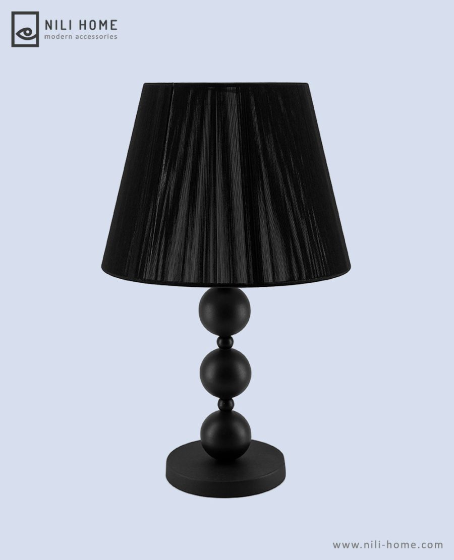 Table lamp 02 | آباژور رومیزی فلزی مدل تینا رنگ مشکی