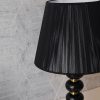 Table lamp 04 min | آباژور رومیزی سرامیکی مدل آتریسا رنگ مشکی طلایی